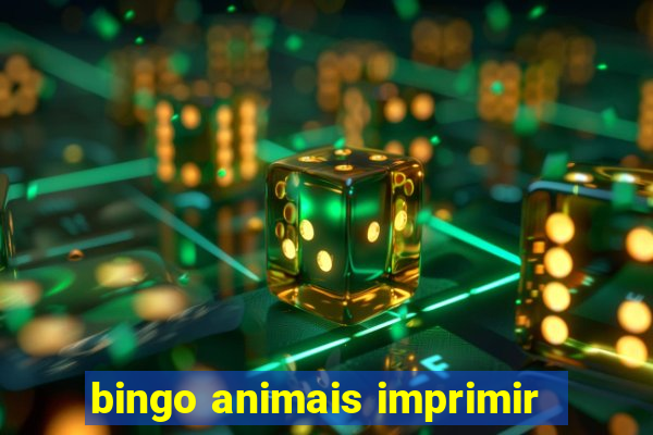 bingo animais imprimir